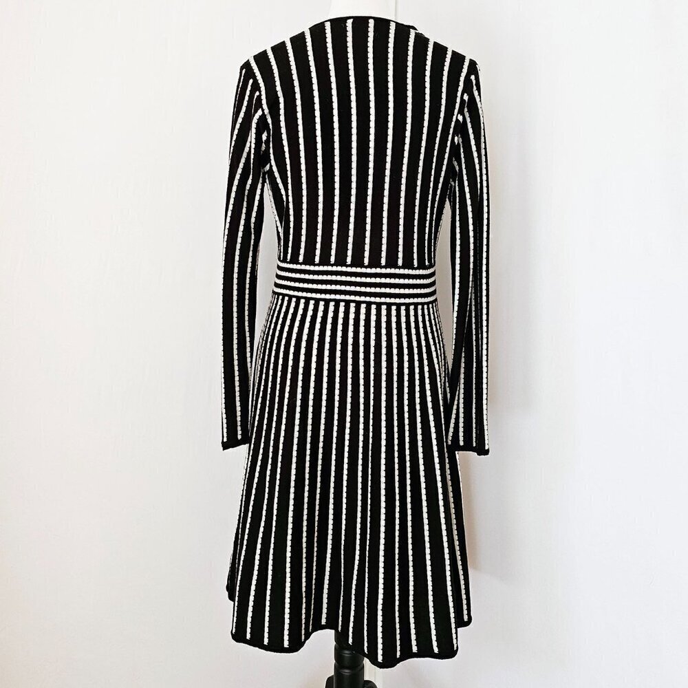 Calvin Klein Knit Black and White Dress - Picture 4 of 5